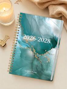 Trees مخطط شهري 2026-2028 بحجم A5، مخطط أكاديمي لمدة 24 شهر من يوليو 2026 إلى يونيو 2028، تقويم نظرة عامة شهرية وقسم ملاحظات، دفتر عودة إلى المدرسة للطلاب والمعلمين والمستلزمات المكتبية - A - مشاهدة 8