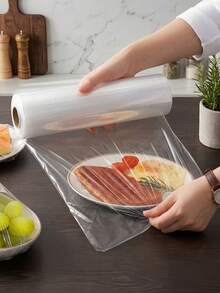4 buah Plastik Pembungkus Makanan, Plastik Pembungkus Buah dan Sayuran, Menjaga Makanan dan Sisa Makanan Tetap Segar, Cocok untuk Buah, Roti Lapis, Sayuran, Plastik Pembungkus untuk Dibawa Pulang 1/2/4 buah - MultiWarna - View 6