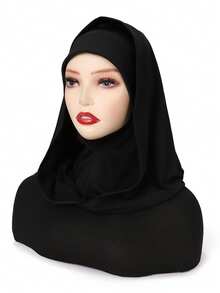 1pc Convenient Breathable Instant Sports Hijab For Modest Muslim Women - Multicolor - View 3