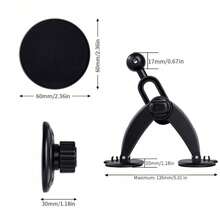 New Soft Silicone Triangular Adhesive Car Phone Holder, Strong Back Adhesive Firmly Attached To Dashboard, Telescopic Structure Compatible With Different Phone Models, Universal Multi-Angle Adjustable, Anti-Shake And Anti-Drop, Compact Minimalist Design Without Blocking View, Gravity Auto-Lock, Universal For All Car Models, Stable And Practical For Driving Navigation - Black - View 3