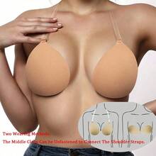 Women's Strapless Push-Up Bra, Convertible To Halter, Lift And Support, Suitable For Backless Outfits, Bikini And Everyday Wear - Multicolor - View 4
