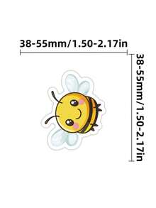 Generic 50Pcs Bee Stickers For Kids Cute Bee Stickers For Water Bottle Waterproof Honey Bee Stickers Bulk - Multicolor - View 5