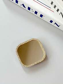 European Vintage Pattern Mirror Creative Phone Stand, Adhesive Foldable Slouchy Desktop Round Mirror Stand, Perfect Phone Gift, Halloween Gift, Christmas Gift, Suitable For IPhone, Android Phones, Birthday Gift, Gift For Family And Friends, Push-Pull Phone Stand, Phone Accessories - Multicolor - View 21
