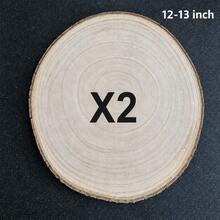 10Pcs Natural Wood Slices 12-13 Inch Rustic Paulownia Wood Rounds For Wedding Centerpieces, DIY Crafts, Home Decor, Party Table Decoration - A - View 23