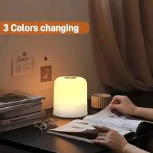 1/2 buah Lampu Meja Samping Tempat Tidur LED Sentuh, 3 Mode Lampu Malam dengan Pengisian Daya USB, Cahaya Lembut yang Melindungi Mata, Lampu Meja Portabel, Cocok untuk Kamar Tidur, Ruang Tamu, Ruang Belajar, Asrama, Membaca di Malam Hari, Alat Bantu Tidur - Lampu malam sentuh tiga warna - View 9