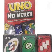 1pc Classic Multi-Player Family Gathering Card Game, Educational Entertainment Game For Kids, No Mercy Game, New Double-Sided Cards, Thick Plastic Material - Multicolor - View 3