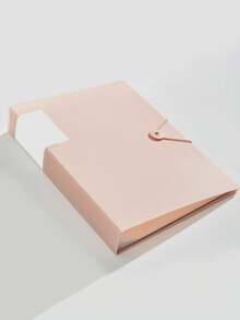 Buckle Folder A4 Document Binder Transparent Pocket 60 Pages Document Book Back To School Essential Large Capacity Multi-Functional Exam Paper Storage - Single Piece - View 18