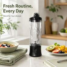 Blender dan Juicer Genggam Portabel Tanpa Kabel Isi Ulang USB - Mudah Dibersihkan, Sempurna untuk Smoothie, Milkshake, dan Minuman Buah Segar, Kapasitas 600ml, Baterai Isi Ulang 1800*2mAh, - Sempurna untuk Rumah, Kantor, Perjalanan, dan Aktivitas Luar Ruangan, Blender Smoothie Mini untuk Minuman Segar - MultiWarna - View 3