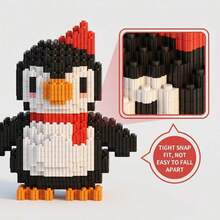 1500PCS Penguin Building BlocksDIY Decoration, Home Decor, Holiday Gift For Ages 14+, ABS Material, Ideal Holiday Present For Christmas And Halloween, Holiday Decoration, Christmas Decorations, Festive Atmosphere, Decorative Display, Creative Design, - Multicolor - View 5
