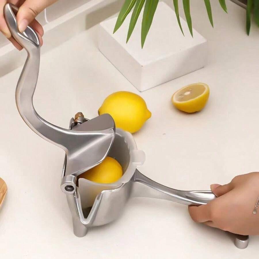 1pc Large Manual Juicer, Multi-Function Hand Press Fruit Juicer With Lemon Squeezer, Lemon Juicer, Efficient Juicing, Easy To Use, Lightweight, High-Quality Material, Juicer, Healthy Lifestyle, Lemon Juicer, Kitchen Appliance, Home Decor - Multicolor - View 1