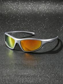 1 Pair European And American Style Full Frame Outdoor Sports Black Cycling Glasses - 純色 - 查看 11