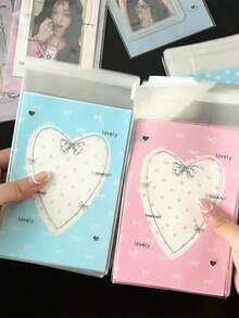 50pcs/Set Idol Photocard Protector Poca Card Sleeves Kawaii Print Card Holder Card DIY Candy Packaging School Stationary - Packaging Bags - View 3