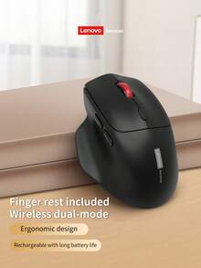 Lenovo 無線藍牙滑鼠，靜音雙模充電式，適用於辦公與電競，相容於筆記型電腦與 PC - 查看 1
