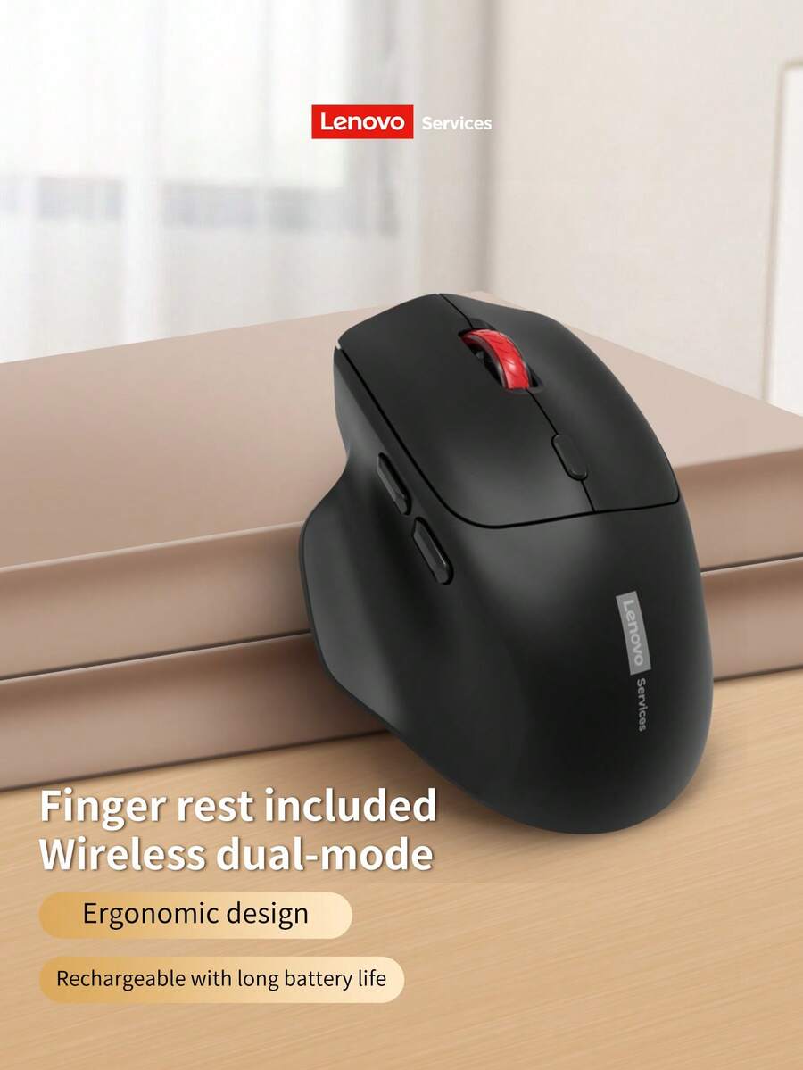 Lenovo 無線藍牙滑鼠，靜音雙模充電式，適用於辦公與電競，相容於筆記型電腦與 PC - 查看 1