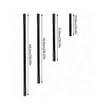 Multi-Use Yoga Stretching Stick, Ergonomic Adjustable Iron Wand For Balance & Mobility - Black - View 2
