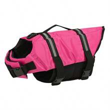Dog Life Jacket, Swimming Dog Life Vest, Upgraded Rescue Handle, Tear-Resistant | Adjustable Belly Fit For Beach And Boating, Excellent Buoyancy, Suitable For Large, Medium And Small Dogs - Rose Red - View 4