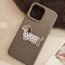 Funda compatible con iPhone GUCADI, diseño bordado suave y esponjoso de caniche, estilo coreano simple y elegante, carcasa protectora resistente a golpes compatible con iPhone, a prueba de agua y resistente a arañazos - Multicolor - Ver 2