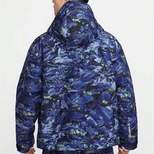 Nike ACG 防風拉鍊薄連帽長袖運動棉服外套 男款 藍色 - 藍色 - 查看 2