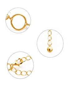 Cadena de Cintura Estilo Bohemio, Collar de Cadena Corporal Brillante para Mujer - Moneda de plata - Ver 4