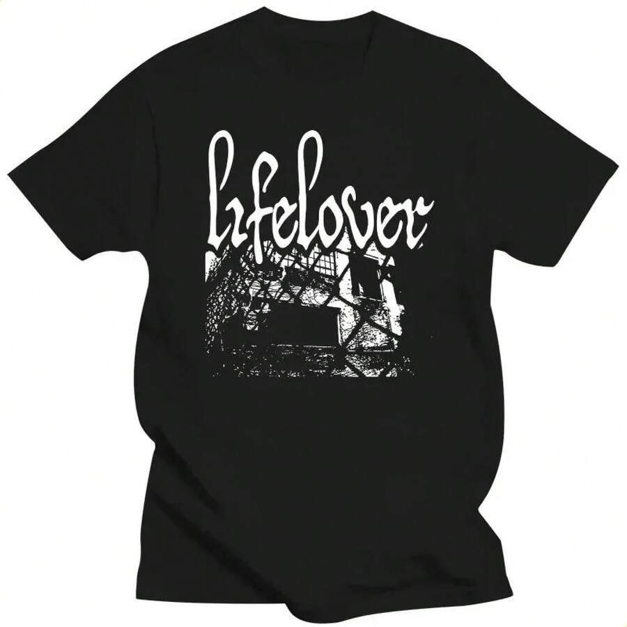Lifelover Premium Black T-Shirt - 黑色 - 查看 1