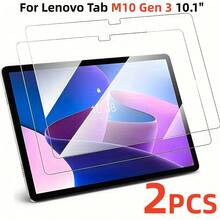 2入組 9H 鋼化玻璃螢幕保護貼 適用於 Tab M10 第3代 2022 10.1 吋 TB328FU,防刮、表面光滑且高靈敏度反應 - 無色 - 查看 3