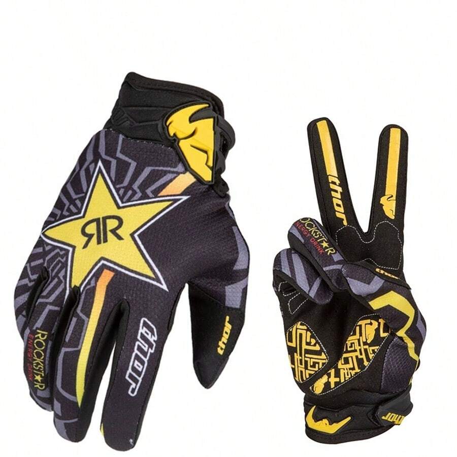 Motorcycle Mountain Bike Off-Road Riding Gear Unisex All-Season Gloves - Multicolor - View 1