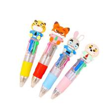6pcs Cute Cartoon 4 Color Retractable Ballpoint Pen Mini Kawaii Design 4 In 1 Multicolor Smooth Writing Oil Pen For Teens Gift Reward Back To School Supplies School Prize Student Learning Stationery - Spherical Four-color Pen - View 6