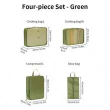 6pcs Travel Compression Storage Bags, Foldable Clothes And Laundry Organizer Bags - Multicolor - View 31