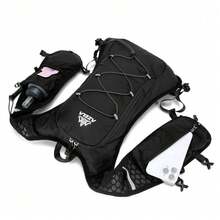 Waterproof Wear-Resistant Breathable Adjustable Outdoor Running Sports Backpack - Black - View 7