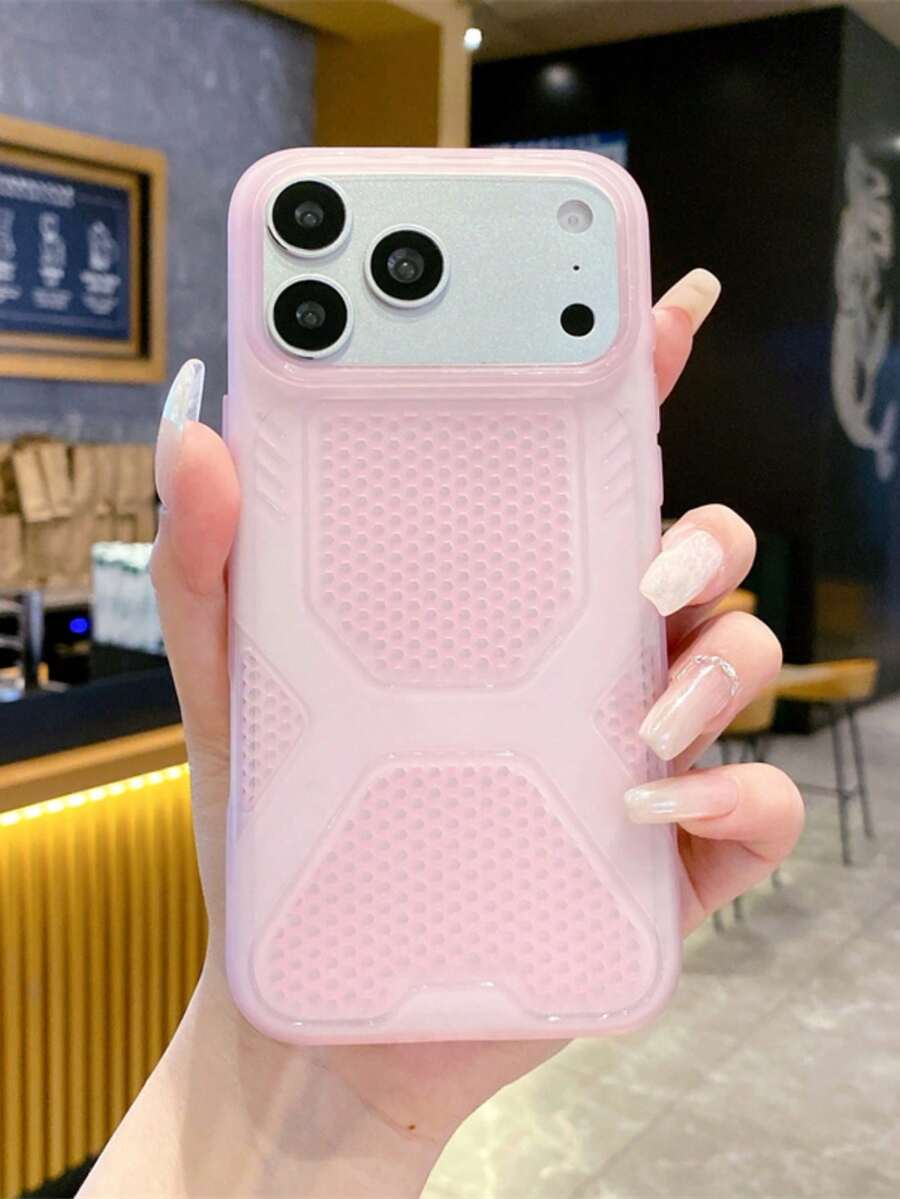 原色糖果色透氣散熱 TPU 保護殼，適用於 iPhone 17 Pro Max 16 15 14 13 12 11 Pro Max Plus，防震軟網背蓋