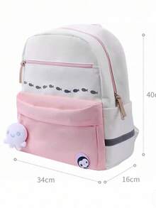Ultra-Lightweight Ergonomic Student Backpack, Weight-Reducing Shoulder Bag For Boys And Girls Grades 1-6, Weight-Distribution Back Support System, Ergonomic 3D Back Cushion Design, Breathable Comfortable Shoulder Straps, Adjustable Safety Chest Buckle, High-Visibility Reflective Strips For Night, Water-Resistant Durable Fabric, Multi-Compartment Scientific Storage Structure, Fits A4 Textbooks, Folders, Water Bottles, Lunch Boxes And School Supplies - Multicolor - View 11