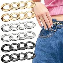 6pcs/Set Multifunctional Brooch-Style Waist Belt, Adjustable Metal Waist Tightener, Suitable For Pants, Jeans, Fashion Waist Clips, No Sewing Required, Detachable Waist Snap Buttons, Prevent Exposure, Also Suitable For Coats, Dresses, Cuff Tightening - Multicolor - View 3