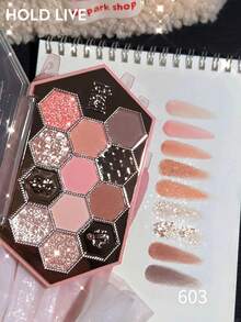 Paleta de Sombras de Ojos con Strass en Forma de Panal HOLD LIVE 603 - 603 - Ver 5