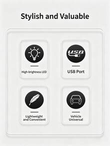 Car Devil Eye LED Light Sticker, USB Powered 11 Modes Flashing & Static Car Window Decorative Light, Universal For SUV Truck Van, Self-Adhesive Waterproof Devil Eye Rear Windshield Atmosphere Light - A - View 2
