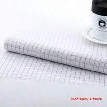 1 Roll Transfer Tape, Suitable For Vinyl Stickers, Signs, Window Decals - Grid Aligned, Transparent, Medium Adhesion, Red - Red - View 20