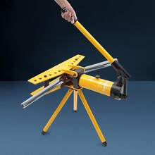 SENDERPICK Manual Tube Bender Manual Hydraulic Pipe Bender Manual Pipe Bender Set - Amarillo y negro - Ver 3