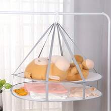 Double Layer Flat Drying Net Rack Sweater Sock Garment Air Dry Stand Portable Hanging Mesh Organizer Laundry Clothes Delicate Items Lingerie Bra Underwear Hosiery Storage Display Clothes Drying Rack Tool - View 6