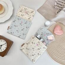 1 pieza Monedero con estampado floral, Organizador de cables de auriculares, Tarjetero, Bolsa para llaves, Bolsa de almacenamiento miscelánea, Organizador portátil de artículos diversos, Bolsa de almacenamiento para lápiz labial, Bolsa de almacenamiento para auriculares Bluetooth, Bolsa de maquillaje para mujer, Bolsa de almacenamiento para toallas sanitarias, Caja organizadora de joyas, Bolsa de maquillaje pequeña, Bolsa de viaje, Bolsa de playa, Bolso de mano de playa, Caja organizadora de cosméticos, Bolsa pequeña para mujer, Artículo esencial para vacaciones, Artículo esencial para playa, Artículo esencial para crucero, Artículo esencial para viaje - Multicolor - Ver 9
