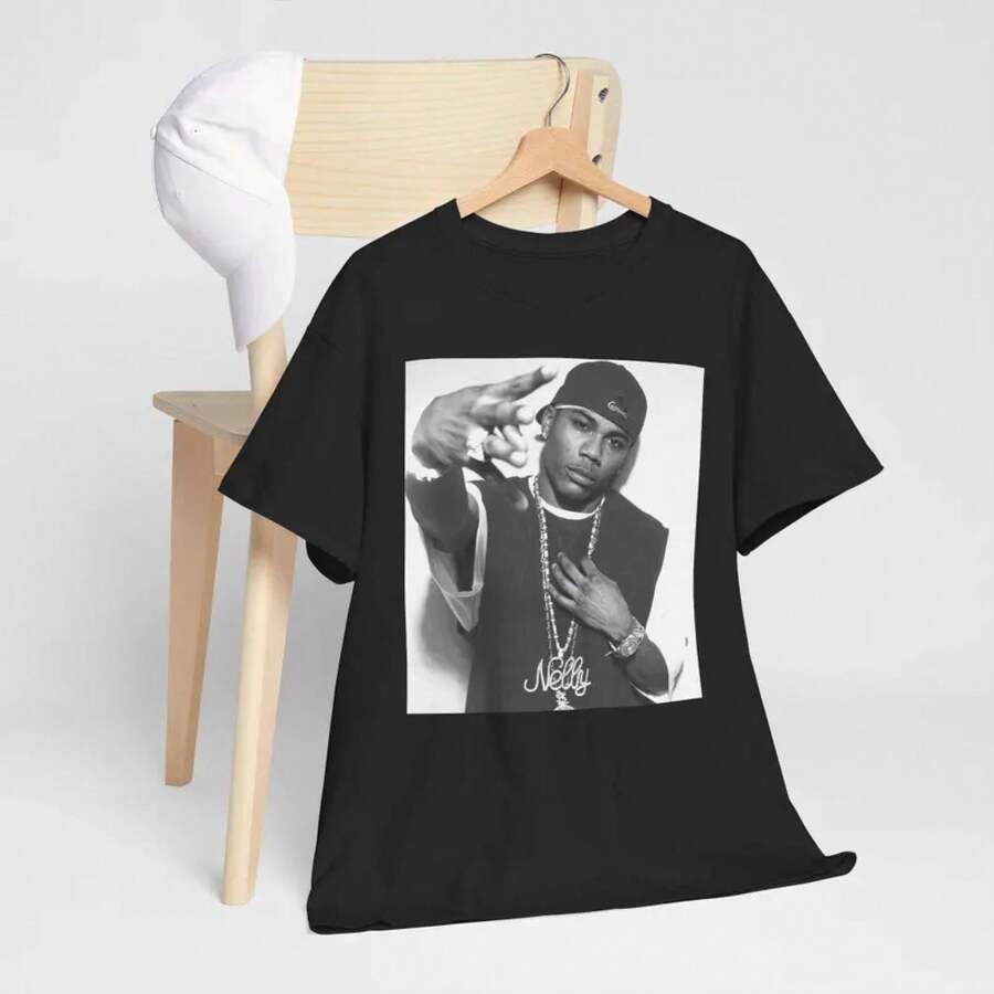 Camiseta de concierto de Nelly: "¿Dónde está la fiesta?" Camiseta unisex - Negro - Ver 1