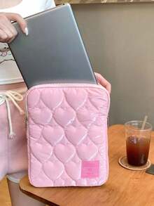 甜心刺繡筆電保護套，相容 MacBook 13 吋、14 吋、15 吋、15.6 吋、10 吋、11 吋平板電腦，輕量筆電攜帶包 - 彩色 - 查看 7