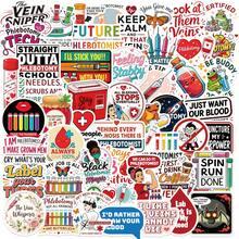 50PCS Fun Blood Collection Sticker Aesthetic PVC Laptop Sketchbook Stationery Decoraction Scrapbooking Supplies School Supplies - 1 Set - View 13