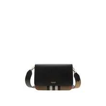 Burberry Mackford Classic Checkered Ladies Shoulder Crossbody Bag 80840251 - Black 80840251 - View 1