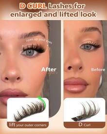Manga Lash Clusters With Spikes Wispy Cluster Eyelash Extensions Natural Fairy Eyelash Clusters D Curl Individual Lashes Fluffy False Eyelashes (12-18mm) - M-brown Manga Cluster With Spikes - View 2
