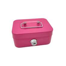 Black Metal Cash Box With Key Lock And Coin Slot, Portable Money, Cash, Jewelry Small Storage Box - View 16