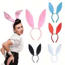 1pc Easter Women's Costume Masquerade Rabbit Ear Headband Nightclub Lady Headpiece Halloween Brazilian Carnival Costume Headpiece Gift - View 2