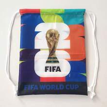 FIFA Drawstring Gym Bag, 2026 USA Canada Mexico World Cup Unisex Drawstring Backpack, Back To School Sports Bag, Durable Printed Drawstring Pouch, Soccer Fan Cheer Bag, Hiking Bag, Black And White Portable Storage Bag - Multicolor - View 13