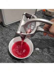 1pc Large Manual Juicer, Multi-Function Hand Press Fruit Juicer With Lemon Squeezer, Lemon Juicer, Efficient Juicing, Easy To Use, Lightweight, High-Quality Material, Juicer, Healthy Lifestyle, Lemon Juicer, Kitchen Appliance, Home Decor - Multicolor - View 9