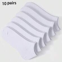 20/30 Pairs Unisex Boat Socks, Solid Color, Odor-Resistant, Summer Short Socks, Casual Low-Cut Socks, Gift Socks, Autumn/Winter/Spring/Summer Styles (/10/6/5 Pairs) - Multicolor - View 11