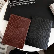 1pc Black Crocodile Texture Business Book Style Flip Cover Multi-Angle Stand Design, No Pen Slot/Card Slot Storage, Wear-Resistant PU Leather + Silicone Anti-Drop Inner Shell, Full Edge Anti-Scratch Protective Case, Compatible With IPad 10th Gen 10.9 Inch, 11 Inch Multi-Version, 10.2 Inch 7/8/9th Gen, Air6/Air7/Air8, Pro 2024, Office Commute Online Class Dedicated, Business Elegant Portable Tablet Leather Case - Multicolor - View 6