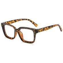 1pc Women's Leopard Print Bohemian Style PC (Polycarbonate) Square Oversized Transparent Glasses,Suitable For All Seasons - Clear - View 8